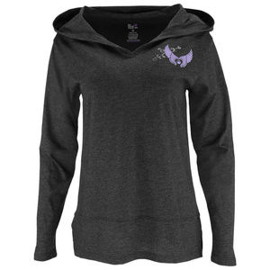 Wings of an Angel Purple Paw Hooded Tunic